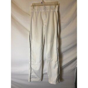 Alleson Athletic Mens Teen Boys Baseball Pants WHITE Size Small